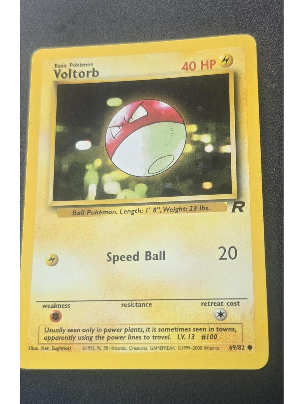 Voltorb Pokemon Card 40 HP